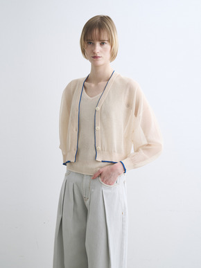 Alora sheer cardigan 詳細画像
