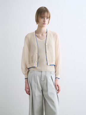 Alora sheer cardigan 詳細画像