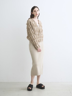 Bright cotton fringe jacket 詳細画像