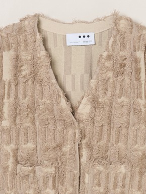 Bright cotton fringe jacket 詳細画像