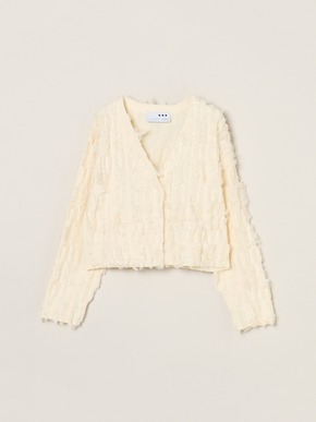 Bright cotton fringe jacket 詳細画像