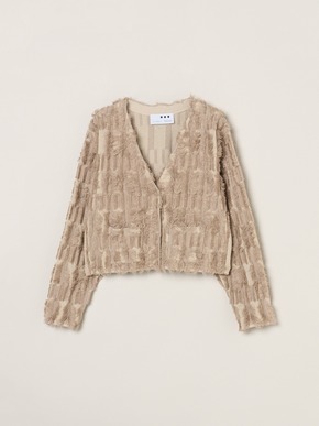 Bright cotton fringe jacket 詳細画像