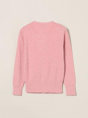 Cotton melange l/s crew cardigan 詳細画像