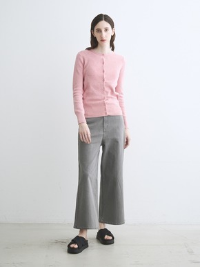 Cotton melange l/s crew cardigan 詳細画像