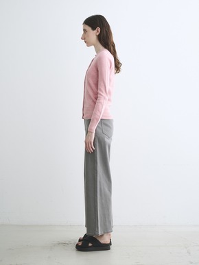 Cotton melange l/s crew cardigan 詳細画像