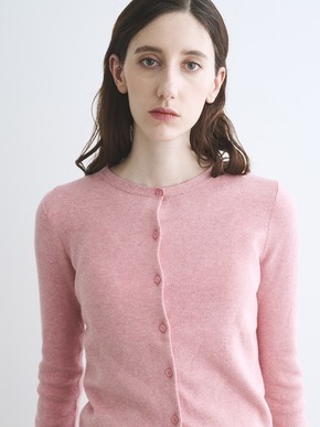 Cotton melange l/s crew cardigan 詳細画像