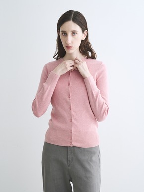 Cotton melange l/s crew cardigan 詳細画像