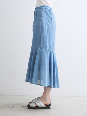 Sheer denim skirt 詳細画像