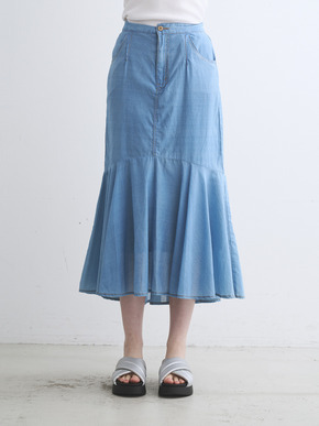 Sheer denim skirt 詳細画像