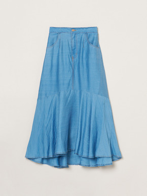 Sheer denim skirt 詳細画像