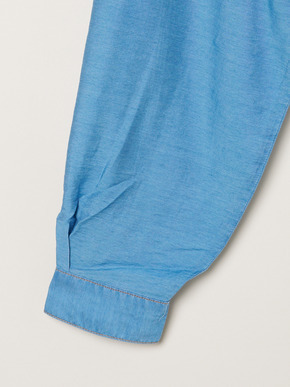 Sheer denim shirt jacket 詳細画像