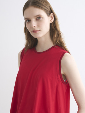 Dry cotton dress tee drape tank 詳細画像