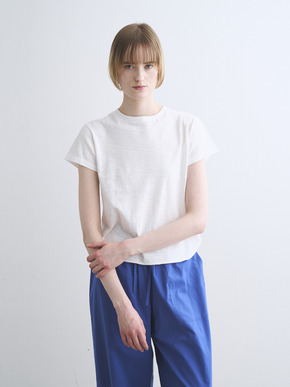 Organic slub crew neck 詳細画像