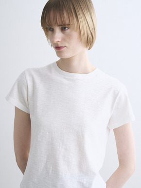 Organic slub crew neck 詳細画像