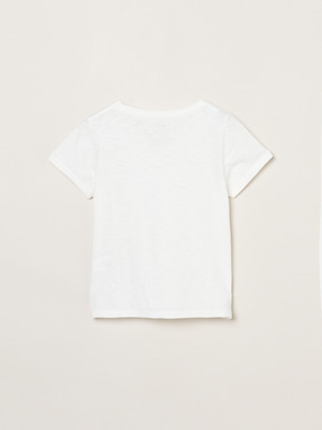 Organic slub v neck 詳細画像