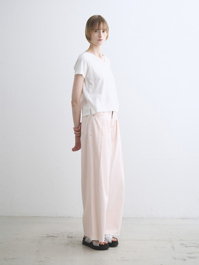 Organic slub v neck 詳細画像