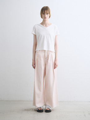 Organic slub v neck 詳細画像