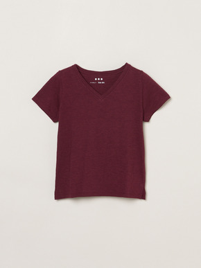 Organic slub v neck 詳細画像