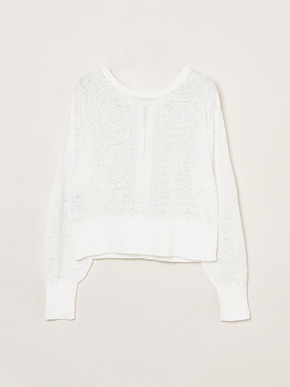 Panama lace 2way cardigan 詳細画像