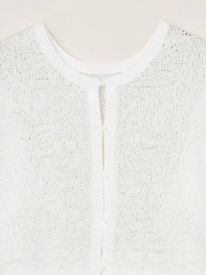 Panama lace 2way cardigan 詳細画像