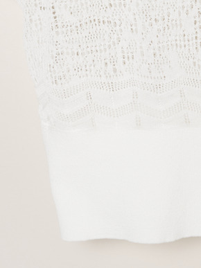 Panama lace 2way cardigan 詳細画像