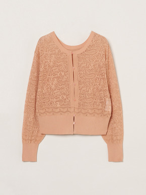 Panama lace 2way cardigan 詳細画像