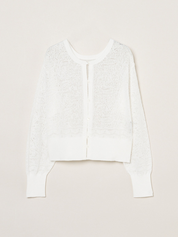 Panama lace 2way cardigan