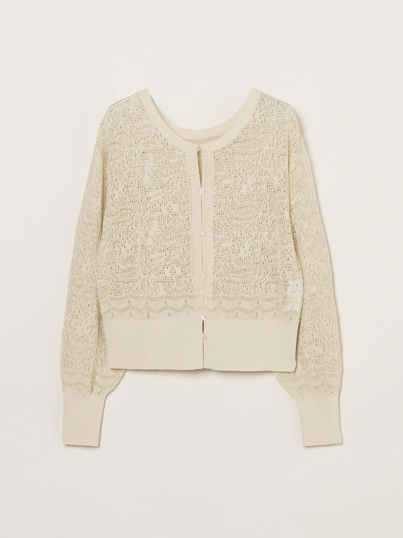 Panama lace 2way cardigan