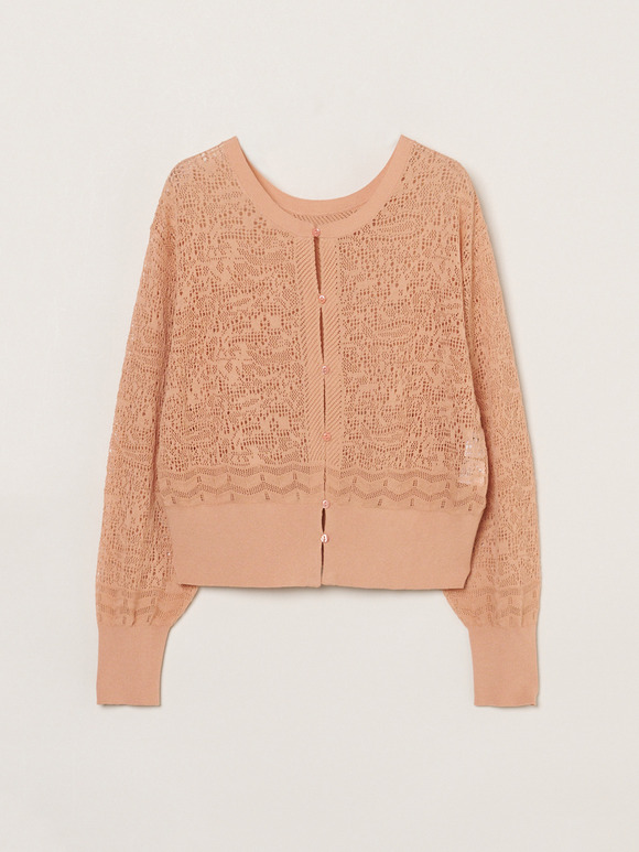 Panama lace 2way cardigan