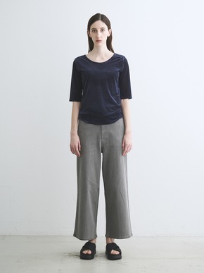 Sheer velour double open neck T 詳細画像