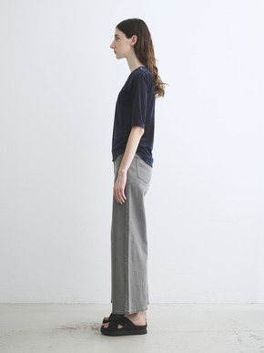 Sheer velour double open neck T 詳細画像