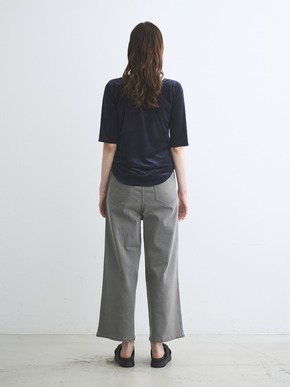 Sheer velour double open neck T 詳細画像