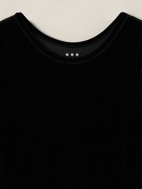 Sheer velour double open neck T 詳細画像