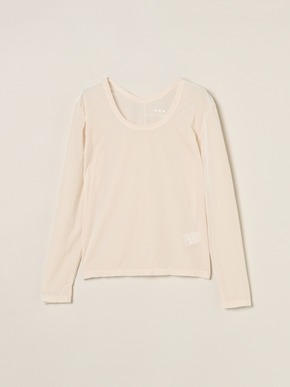 Sheer velour long slv tee 詳細画像