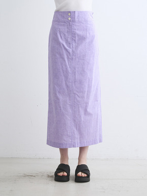 Cotton linen narrow skirt 詳細画像