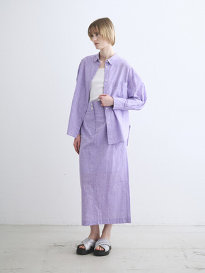 Cotton linen narrow skirt 詳細画像