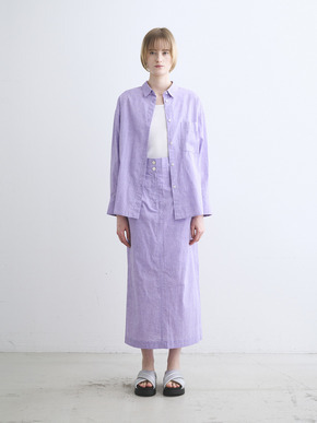 Cotton linen narrow skirt 詳細画像