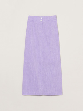 Cotton linen narrow skirt 詳細画像