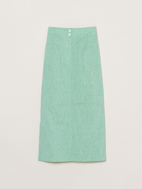 Cotton linen narrow skirt 詳細画像