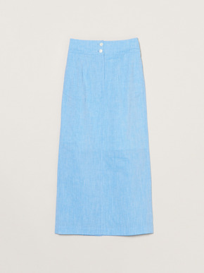 Cotton linen narrow skirt 詳細画像