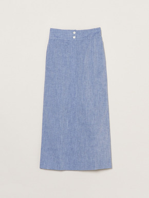 Cotton linen narrow skirt 詳細画像
