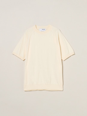 Men's dress knitted s/s t-shirt 詳細画像