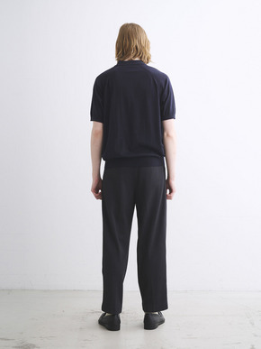 Men's dress knitted s/s polo 詳細画像