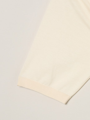 Men's dress knitted s/s polo 詳細画像