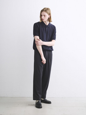 Men's dress knitted s/s polo 詳細画像