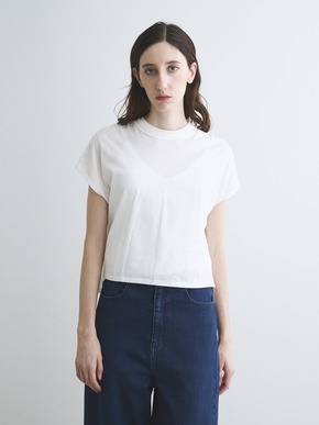 Milky jersey french slv tee 詳細画像