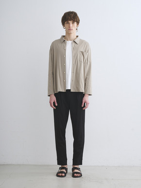 Men's milky jersey l/s shirt 詳細画像