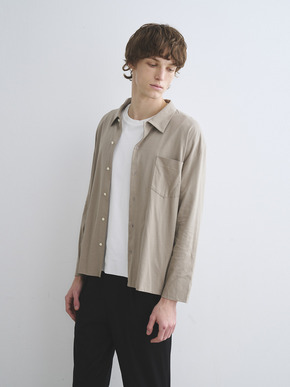 Men's milky jersey l/s shirt 詳細画像
