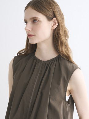 Seaside line sleeveless jacket 詳細画像