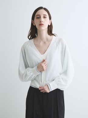 Double layer cardigan 詳細画像